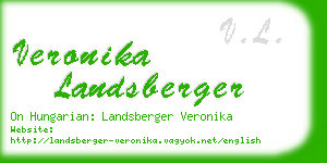 veronika landsberger business card